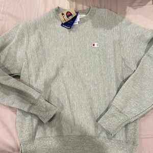 Champion reverse weave NWT SMALL Oxford gray pullover